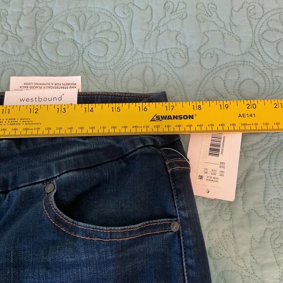 Westbound Womens The High Rise Skinny Jeans Dark Wash 16 Regular NWT - Picture 13 of 16